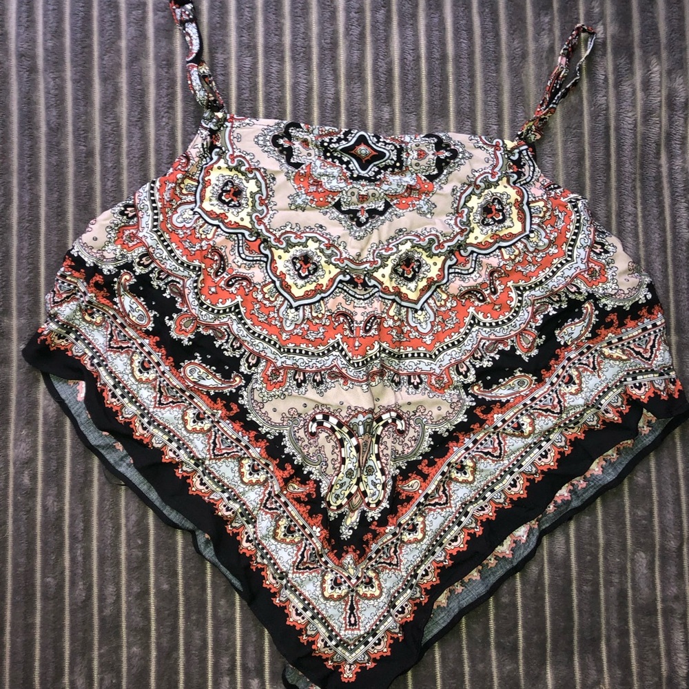Printed crop top